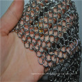 stainless steel mesh chainmail /cast iron cleaner xl 7x7 steel chainmail scrubber/steel chainmail scrubber